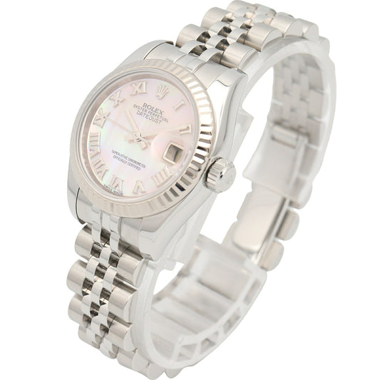 ROLEX Datejust K18WG Pink Jubilee Watch