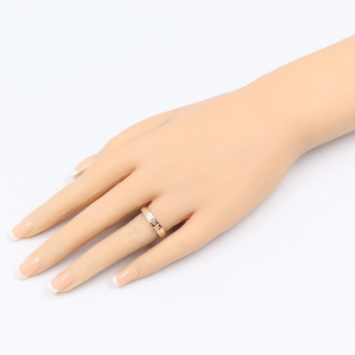 BVLGARI B-zero1 Essential 1PD K18PG Diamond Ring Size JP 11