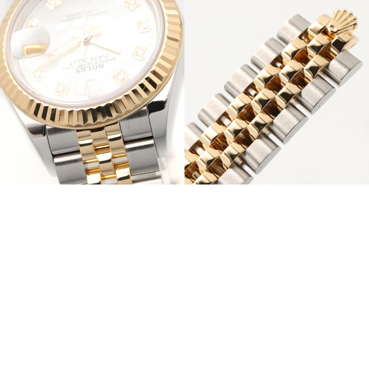 ROLEX Datejust 10P Diamond K18 YG SS Watch
