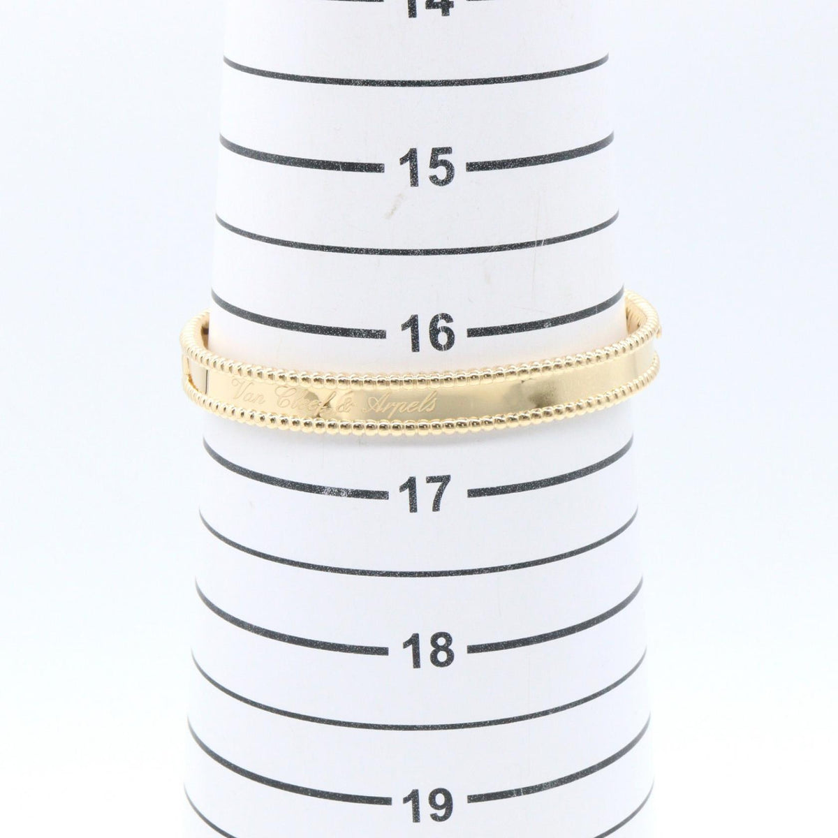 Van Cleef & Arpels Perlee Signature K18 Gold Bangle Size M