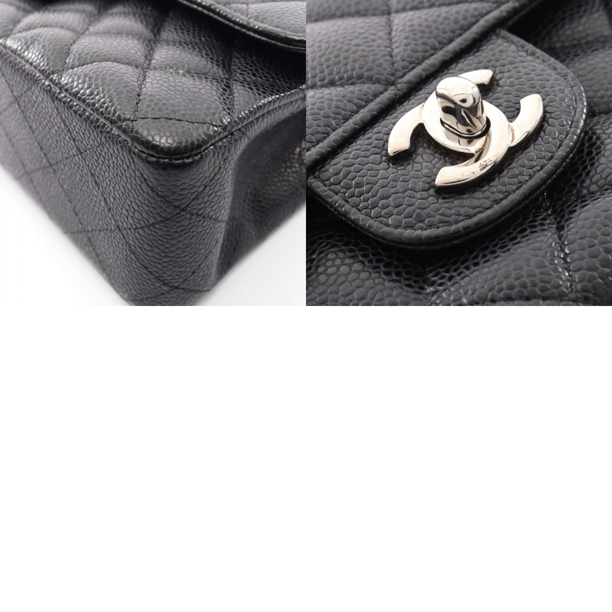 CHANEL Black Matelasse Double Silver HW Shoulder Bag