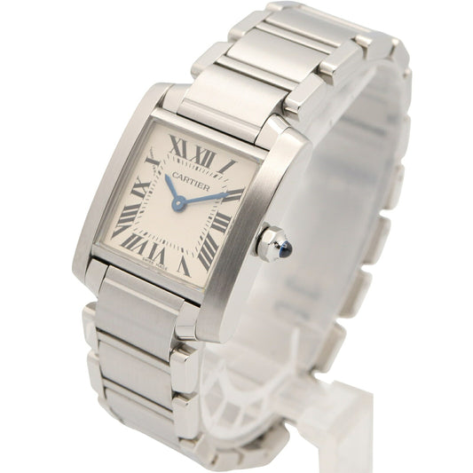 CARTIER Tank Française SM Steel Watch