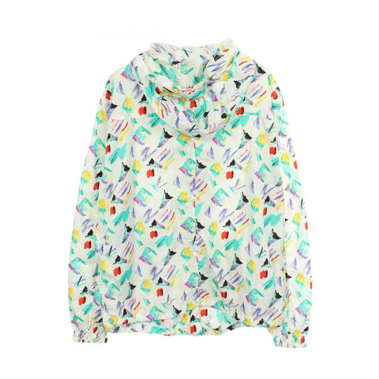 LOUIS VUITTON All-Over Hooded Jacket White Nylon Size 36