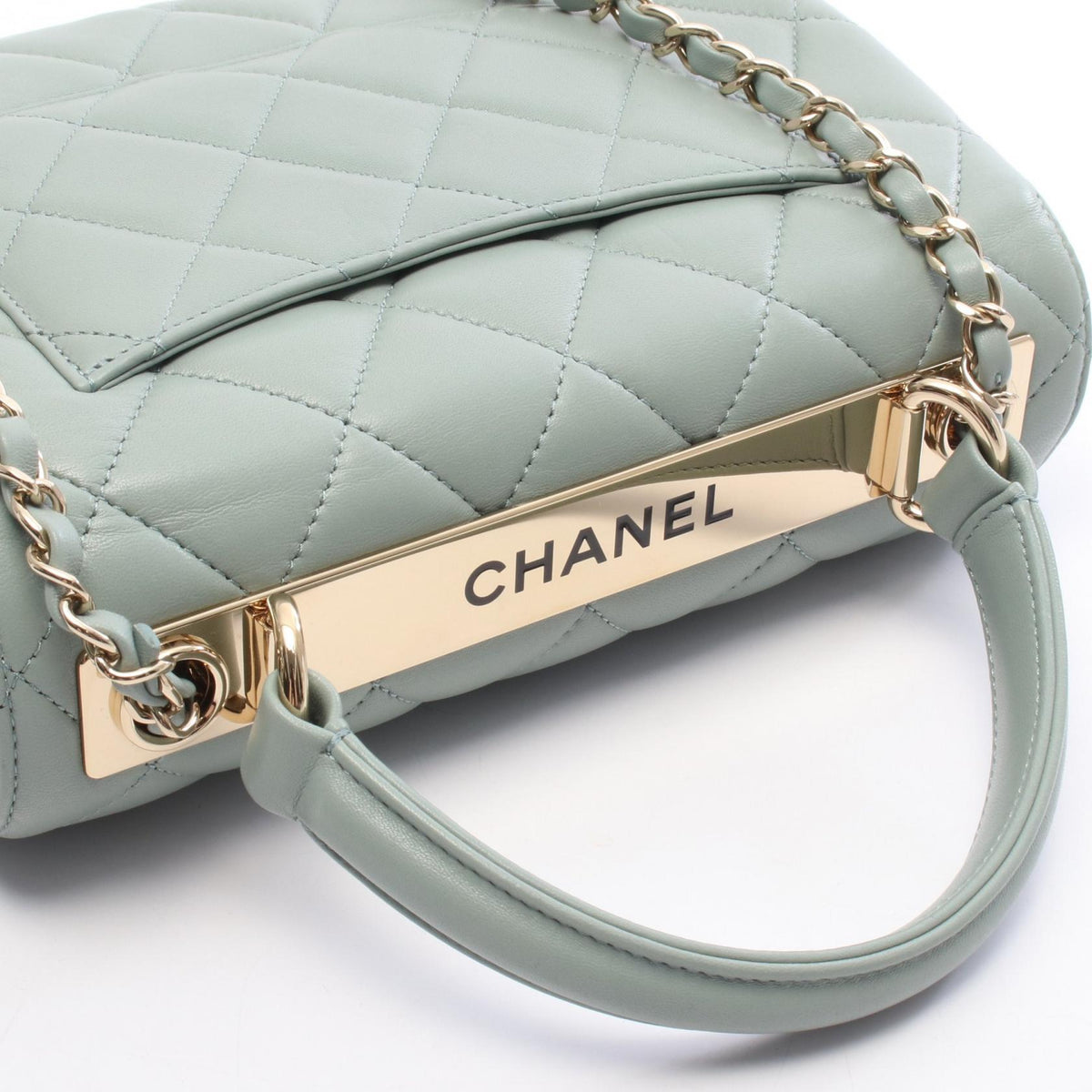 CHANEL Trendy CC Small Green Shoulder Bag