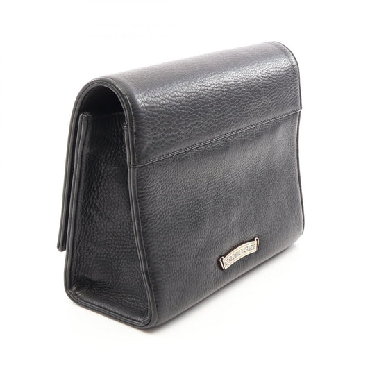 CHROME HEARTS Extra Large Dagger Leather Clutch Bag