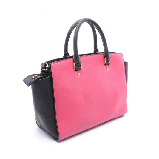 Michael Kors 2WAY Leather Tote Pink Black