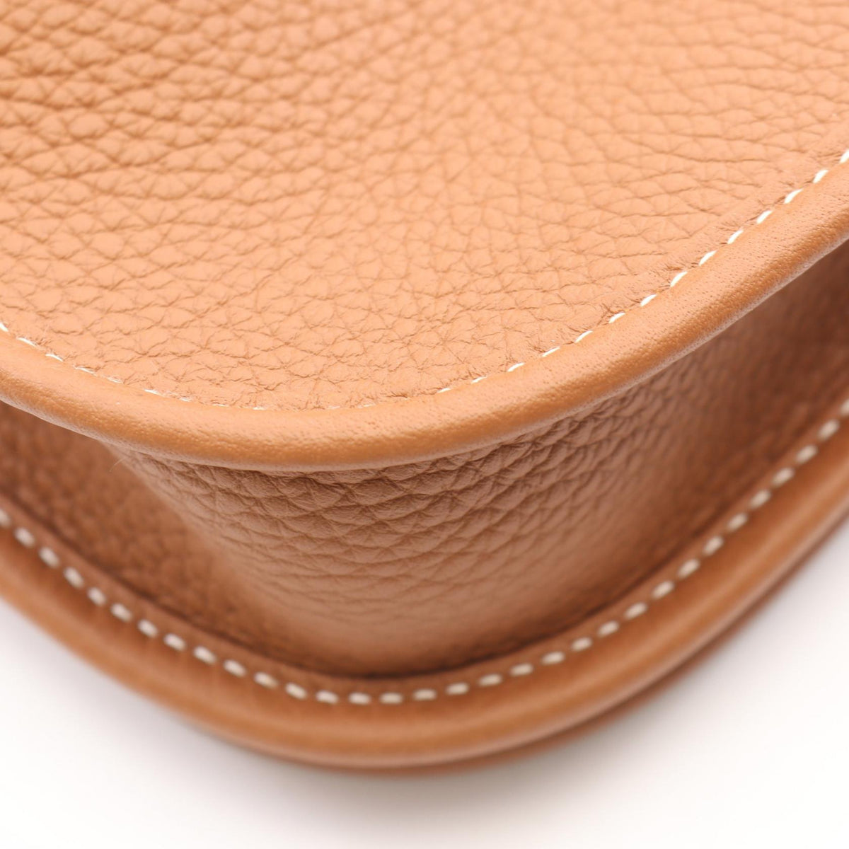 HERMES Evelyne 23 Gold Brown Shoulder Bag