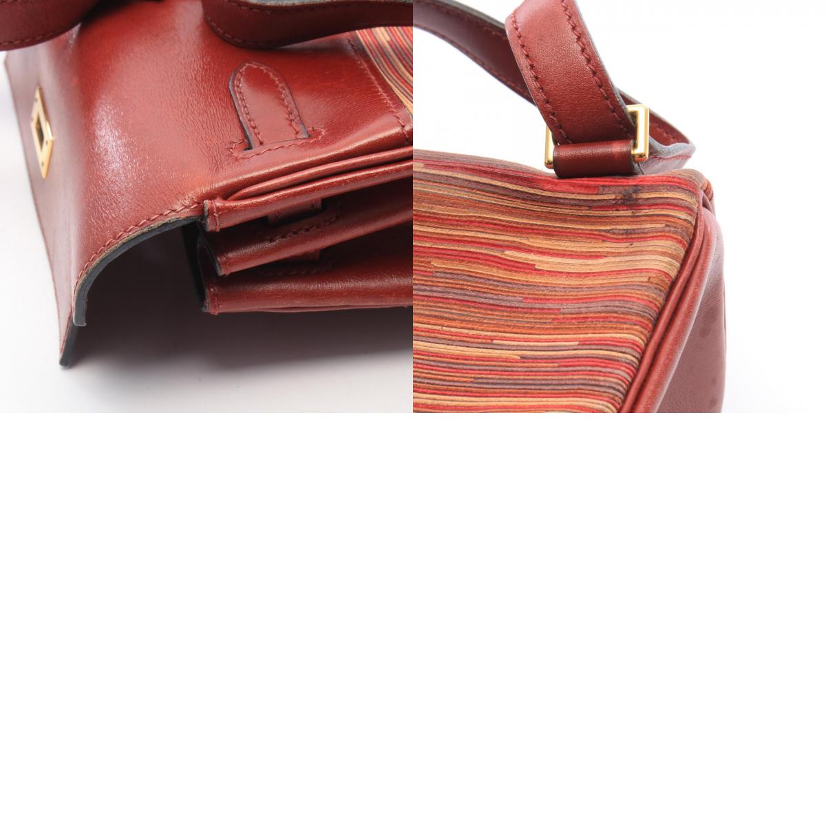 HERMES Kelly AD PM Rouge Vibrato Backpack