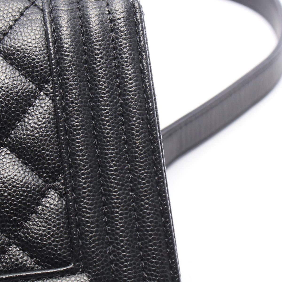 CHANEL Boy Chanel Small Caviar Bag Black