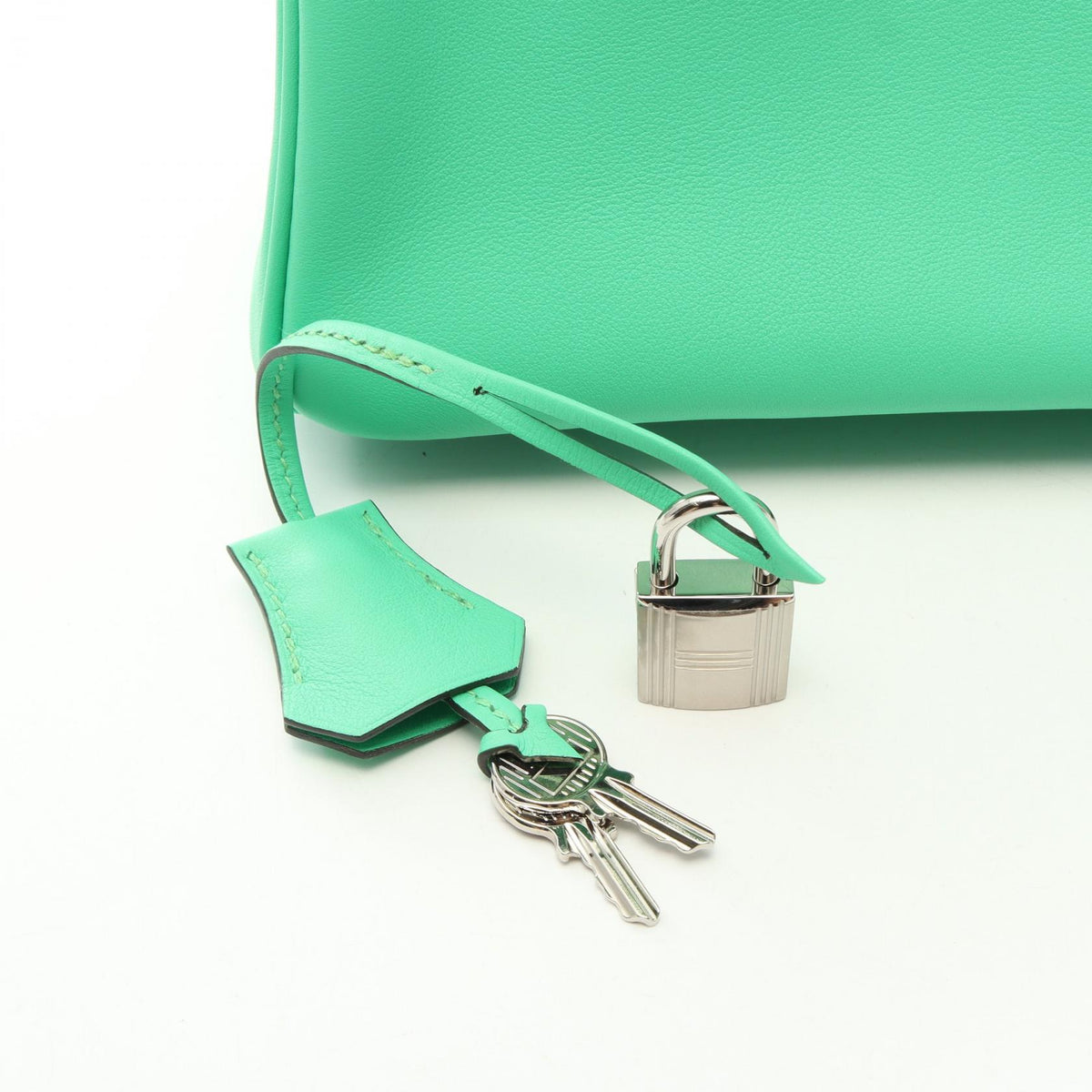 HERMES Birkin 25 Vert Comic Handle Bag