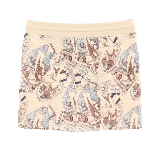 HERMES Zouaves et Dragons Finesse Sweat Skirt Cotton Size 36