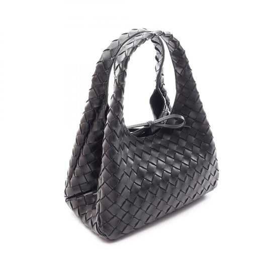 BOTTEGA VENETA Small Campana Black Leather Handbag