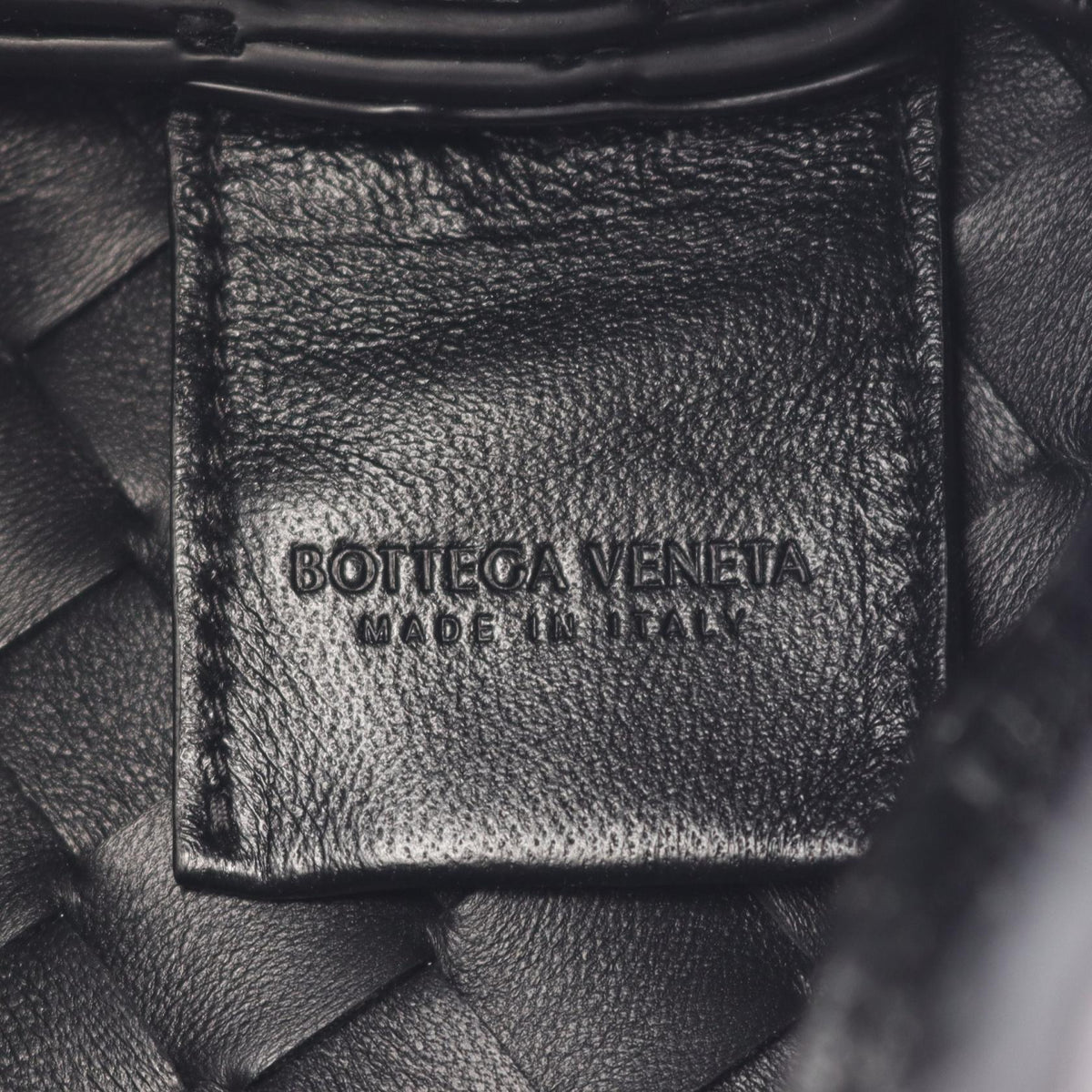 BOTTEGA VENETA Small Campana Black Leather Handbag