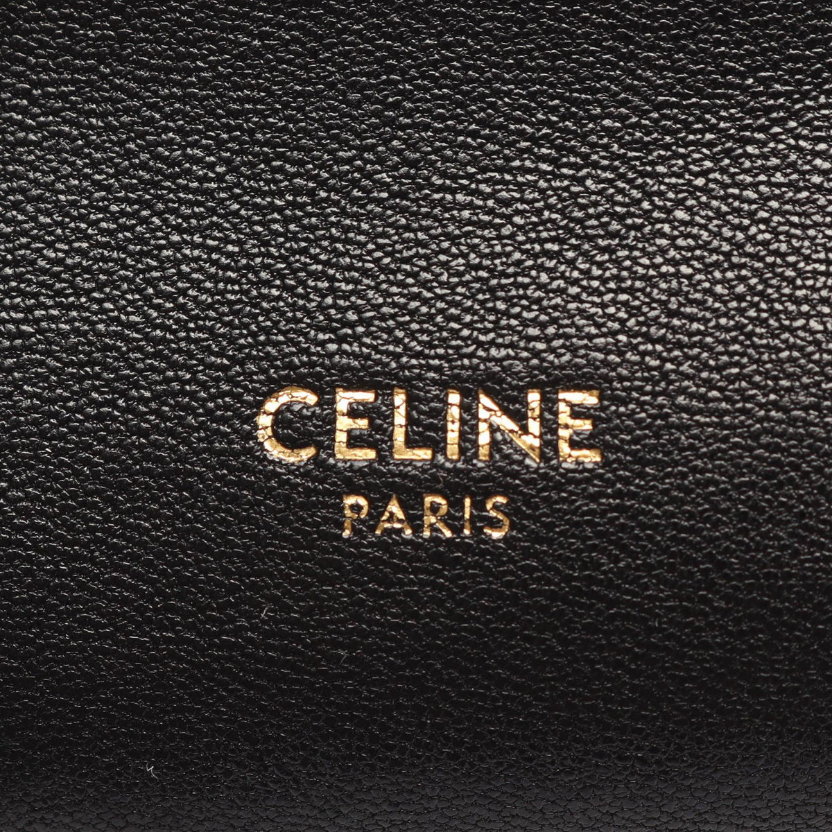 CELINE Black Leather Little 2WAY Handbag