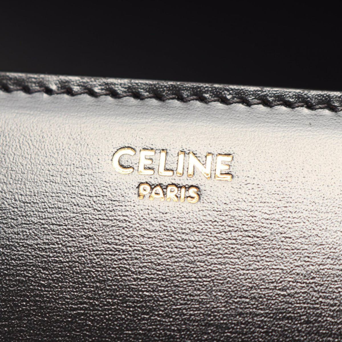 CELINE Triomphe Medium 2WAY Bag Black