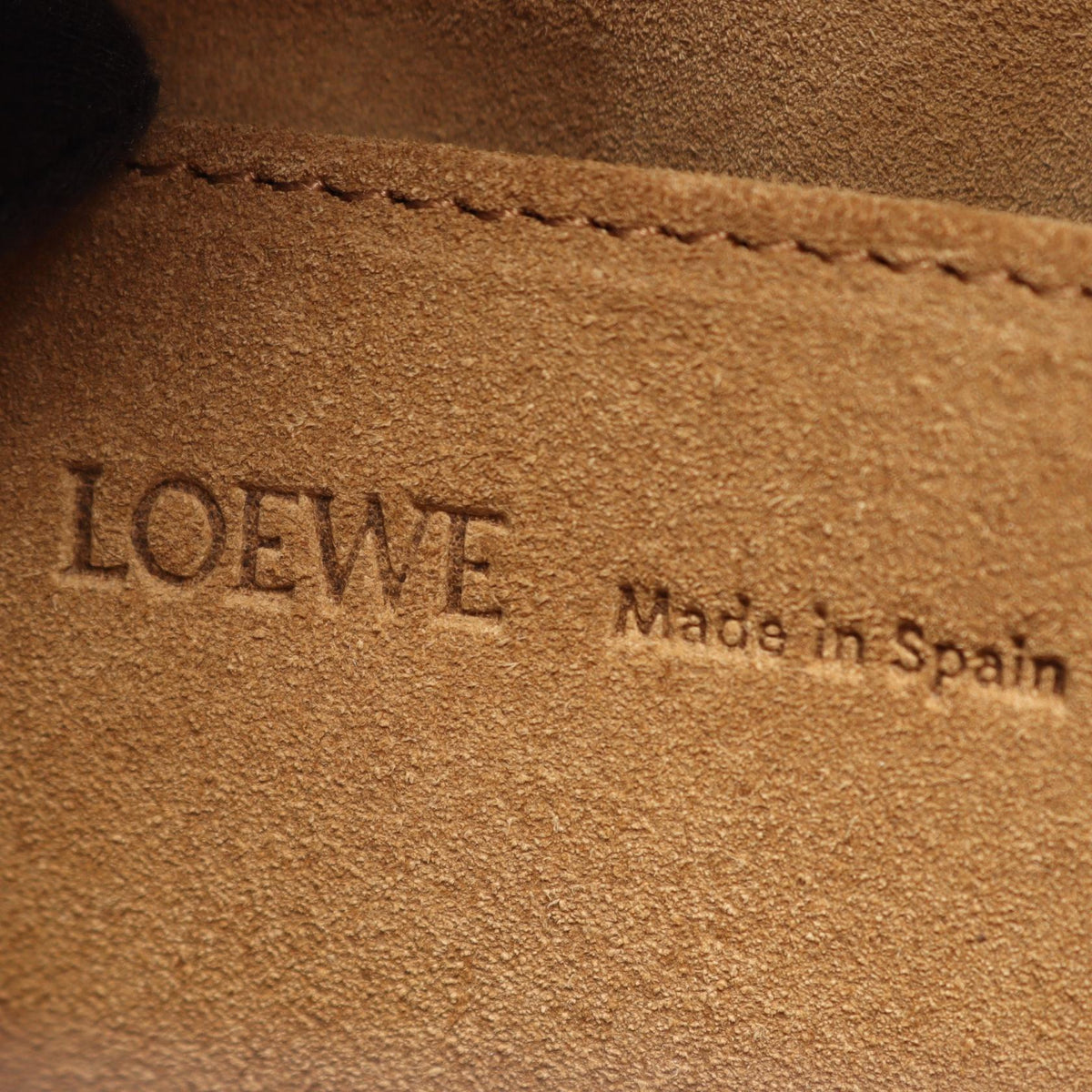 LOEWE Amazona 180 Large 2WAY Suede Brown Handbag