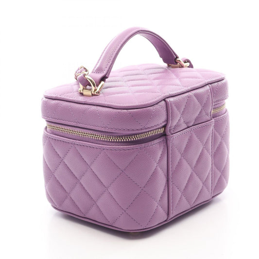 CHANEL Matelasse Caviar Skin Bag Purple