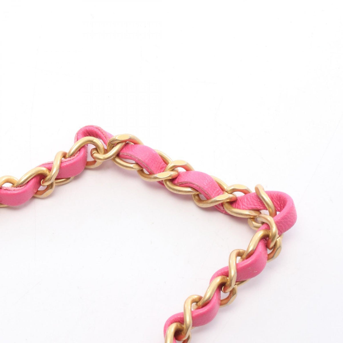 CHANEL Matelasse Mini Flap Chain Bag Pink