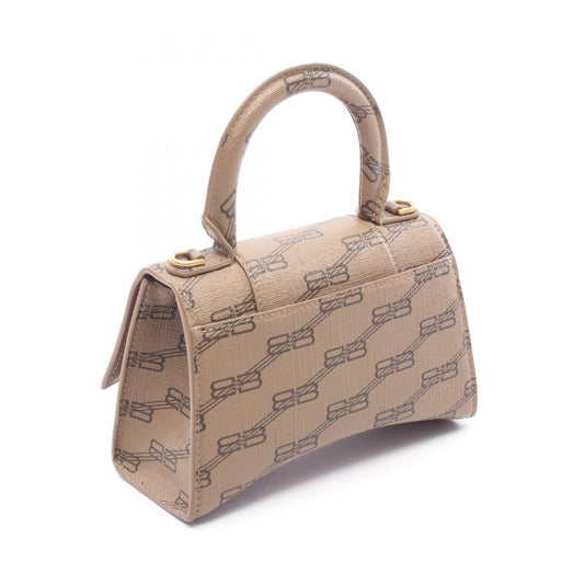 BALENCIAGA HOURGLASS XS 2-Way Bag Beige