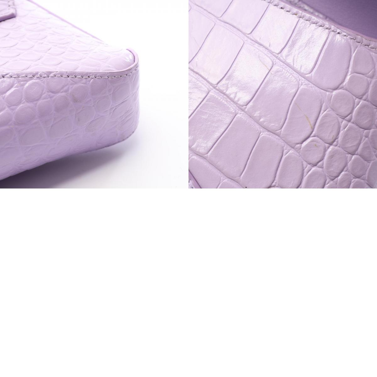 BALENCIAGA XX Small Croc Bag Purple