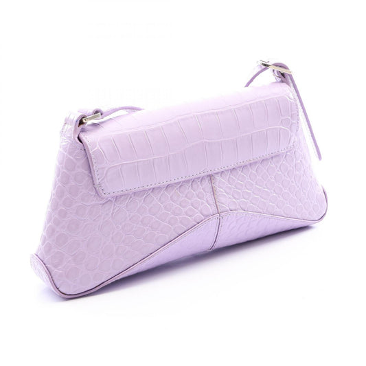 BALENCIAGA XX Small Croc Bag Purple