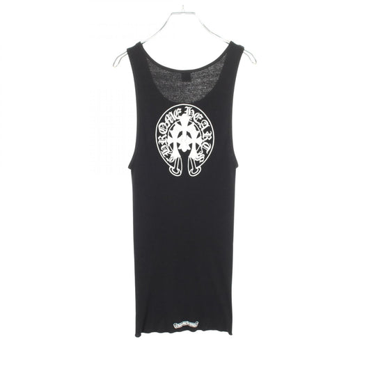 CHROME HEARTS Horseshoe Cemetery Cross Rib Top Black Size L