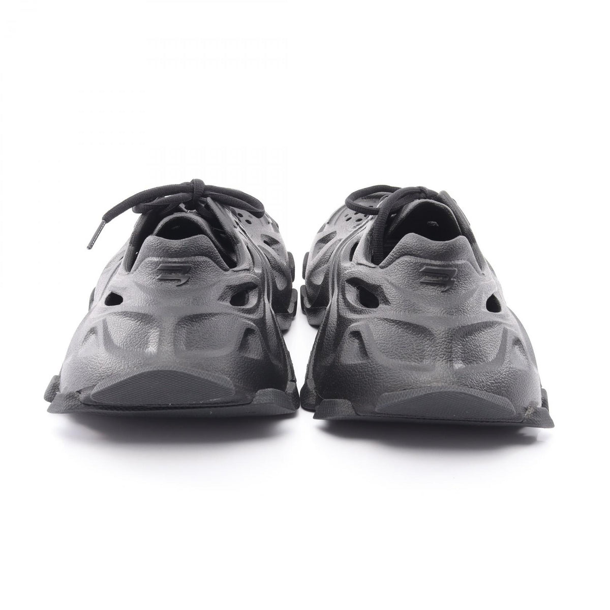 BALENCIAGA HD Black Rubber Sneakers Size 37