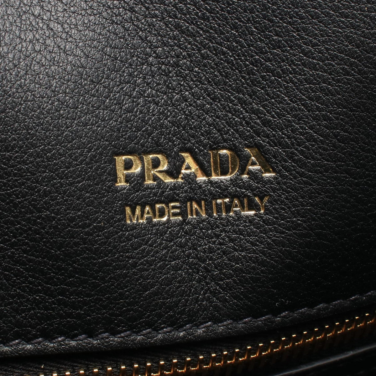 PRADA 2WAY Leather Handbag Black