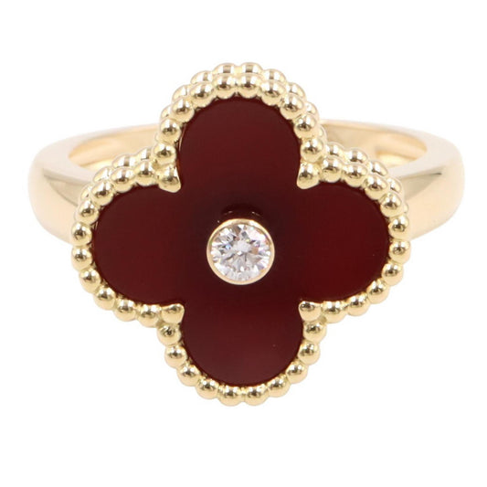 Van Cleef & Arpels Vintage Alhambra Ring K18YG Size JP 11.5