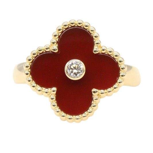Van Cleef & Arpels Vintage Alhambra Ring K18YG Size JP 9