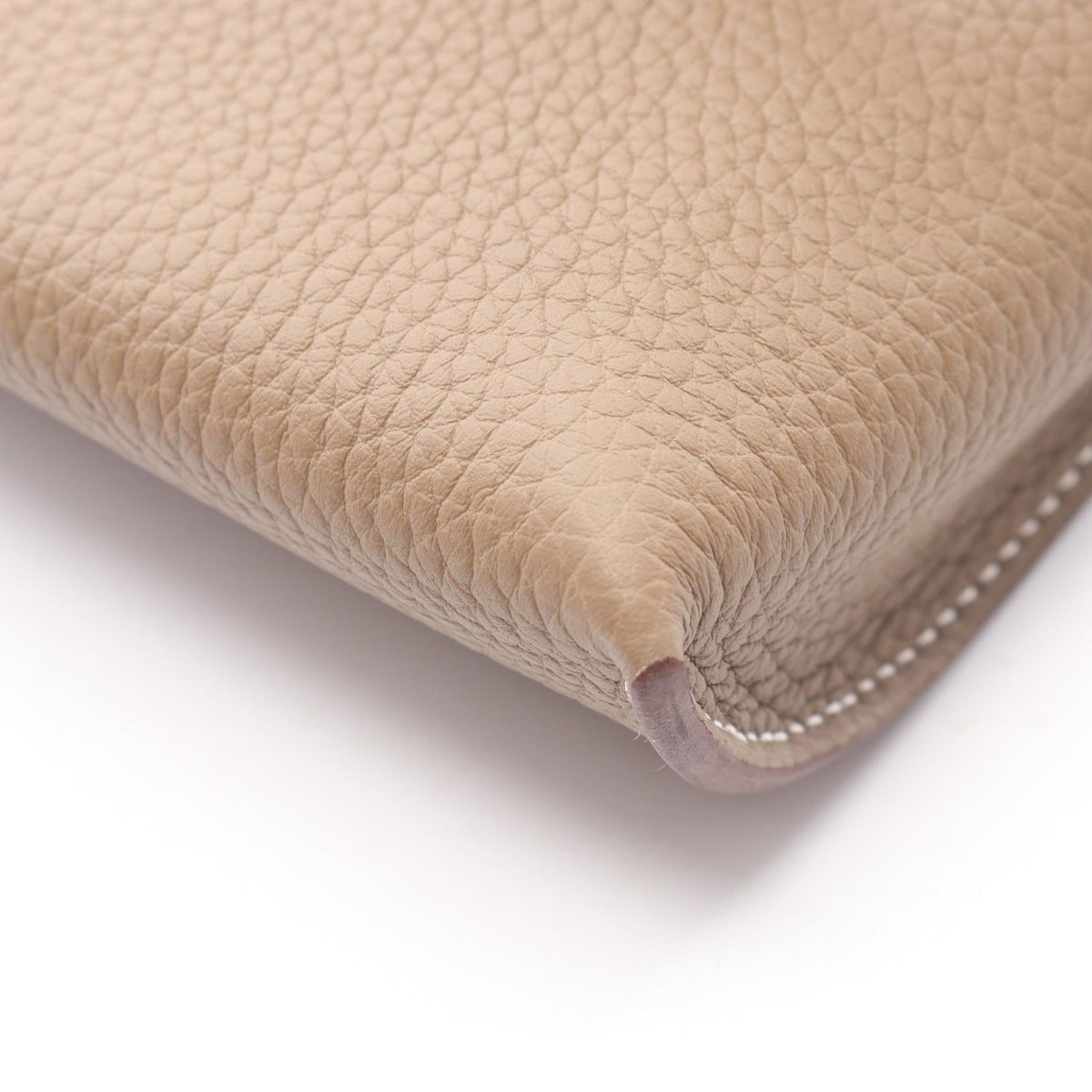 HERMES Vide Poche Etoupe Togo Shoulder Bag