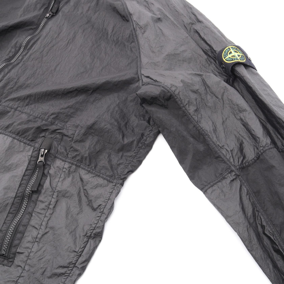 STONE ISLAND Nylon Metal Hooded Zip Jacket Black Size XXL