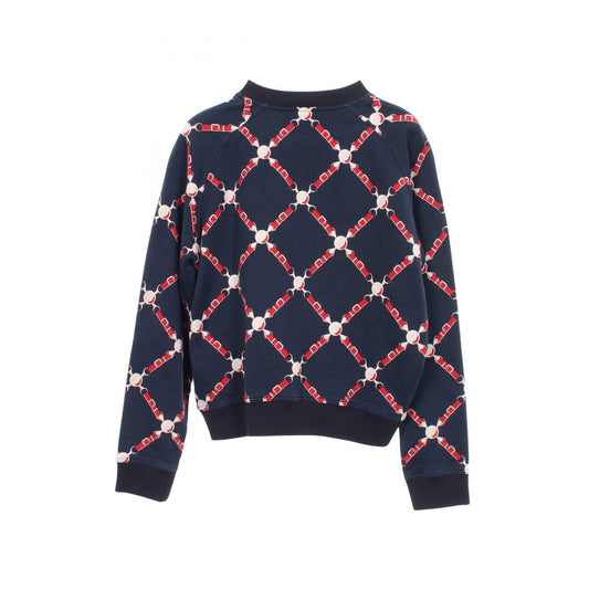 HERMES Ceintures All-Over Print Cotton Sweatshirt Size 40