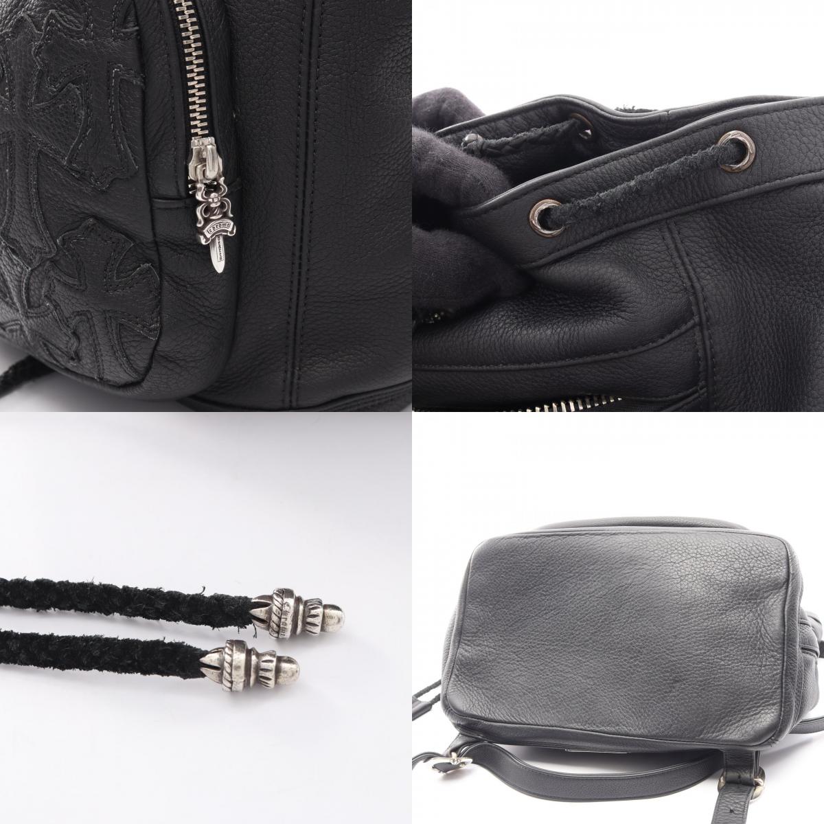 CHROME HEARTS Strange Love Cemetery Cross Leather Backpack