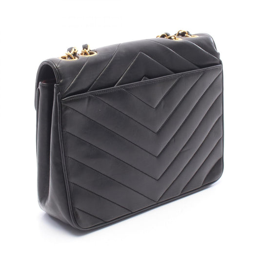 CHANEL Chevron V-Stitch Shoulder Bag