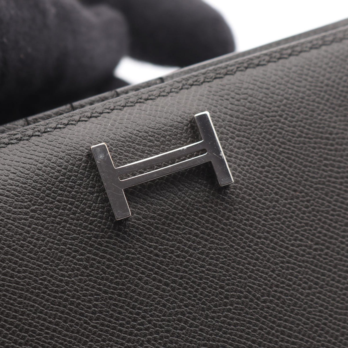 HERMES Bearn Compact Ardoise Madame Wallet