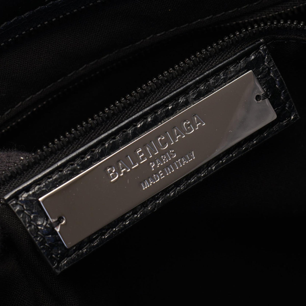 BALENCIAGA Le City Large 2-Way Leather Tote Bag Black