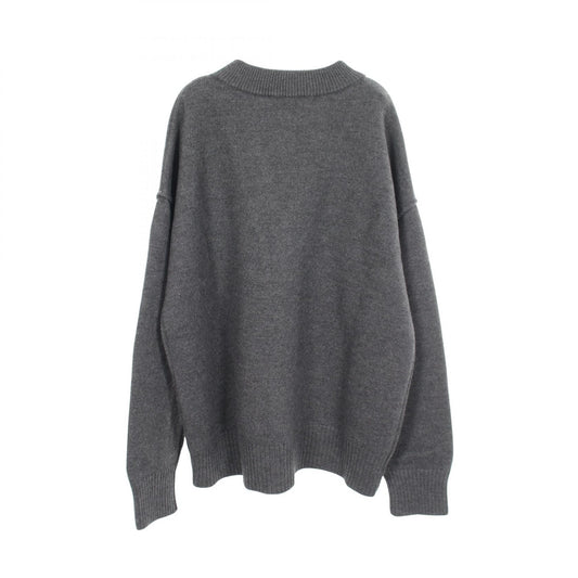AMI Ami de Coeur Wool Cardigan Gray Size L