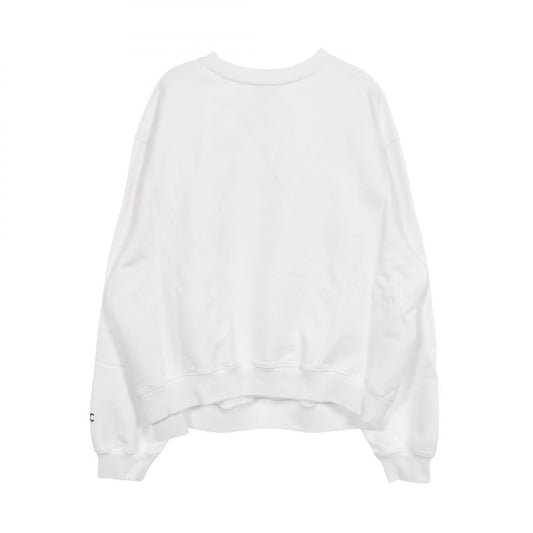 CELINE White Logo Print Sweatshirt Size M