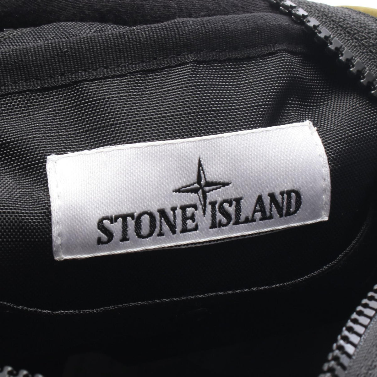 STONE ISLAND Green Logo Patch Shoulder Bag
