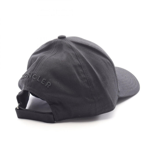 Moncler OFF Logo Patch Cap Cotton Black Size ONE SIZE
