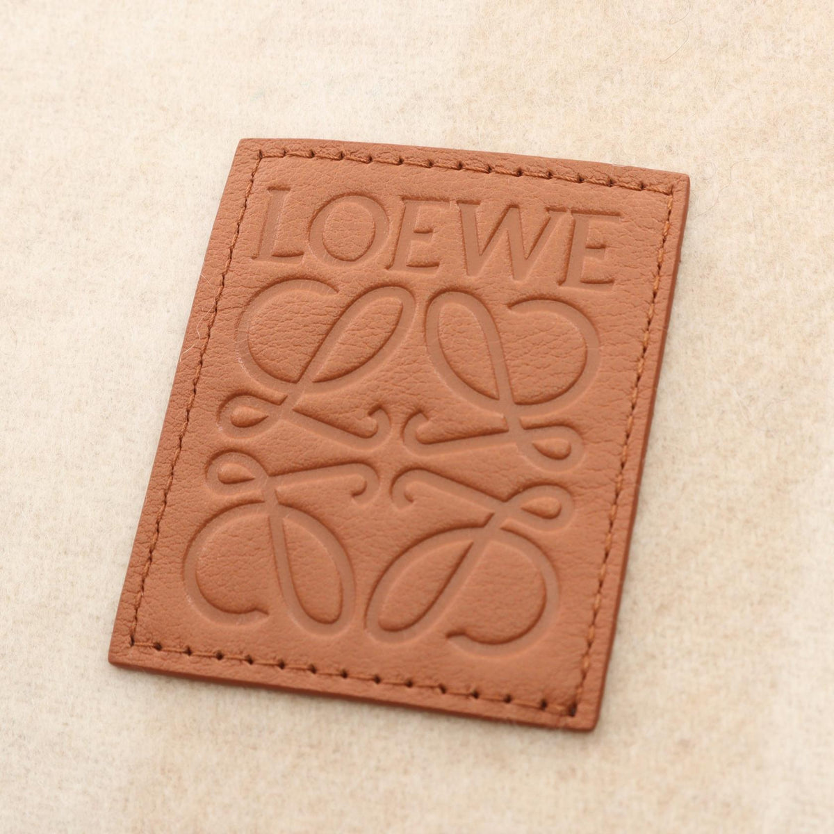 LOEWE Anagram Cashmere Scarf Beige