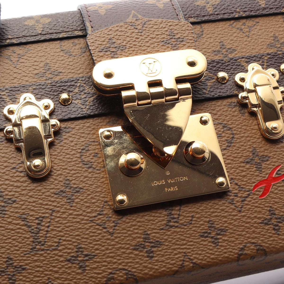 LOUIS VUITTON Petite Malle Bag Brown