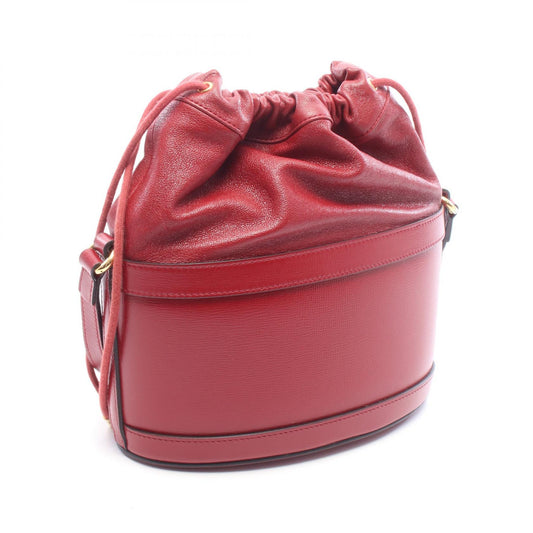 GUCCI Horsebit Leather Bucket Shoulder Bag