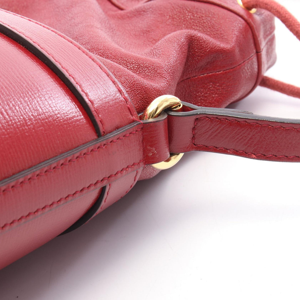 GUCCI Horsebit Leather Bucket Shoulder Bag