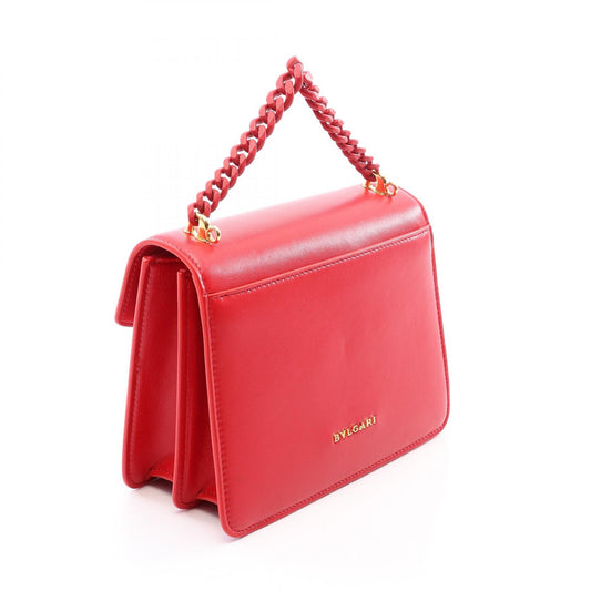 BVLGARI Serpenti Forever 2-Way Handbag Red
