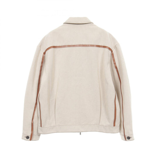 Miu Miu Jacquard Canvas Cotton Jacket Size 46