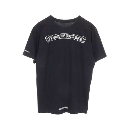 CHROME HEARTS Scroll Label Cotton T-Shirt Black Size L