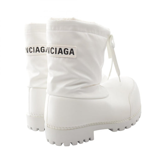 BALENCIAGA ALASKA Fabric Low Boots White Size 37