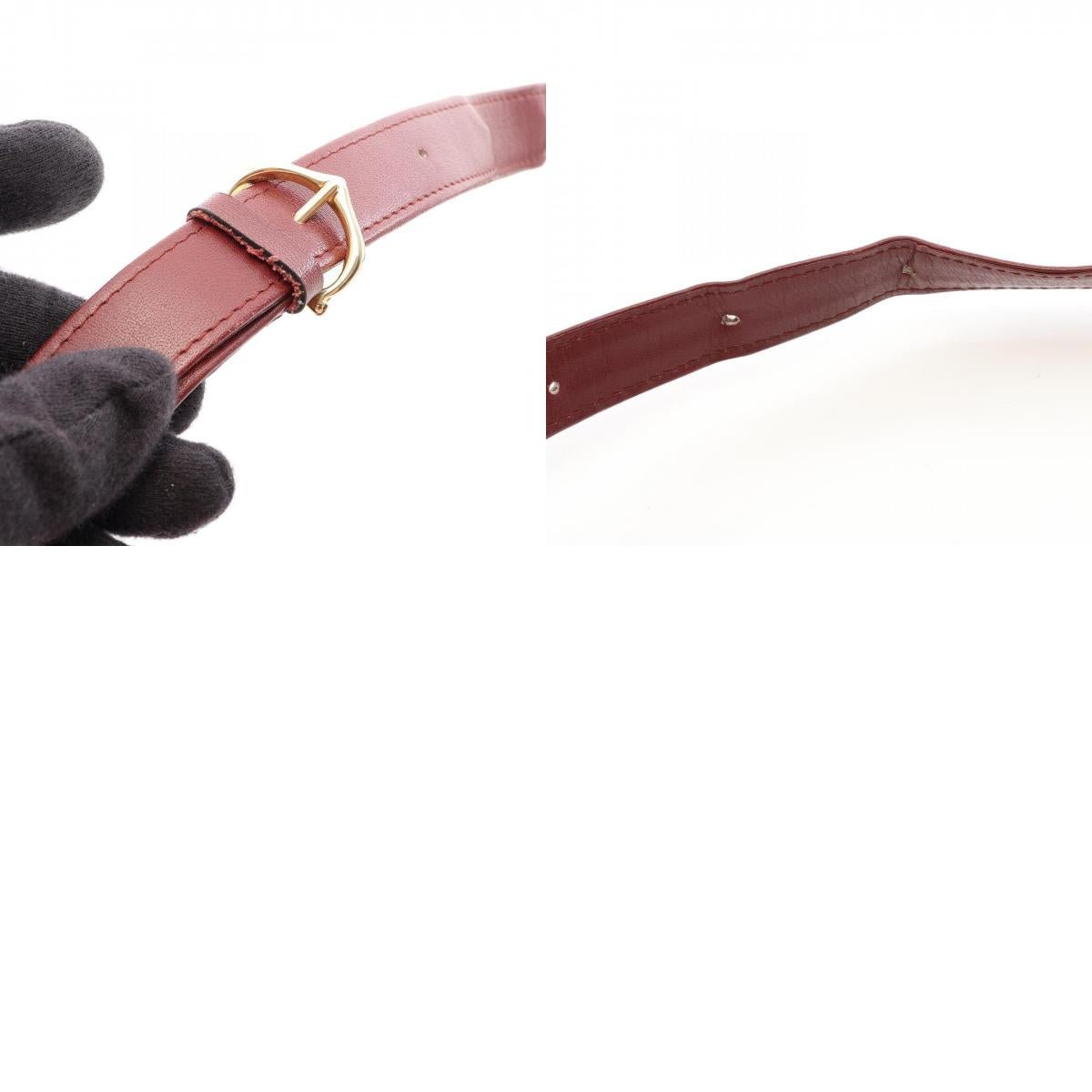 CARTIER Must Line Leather Bag Bordeaux